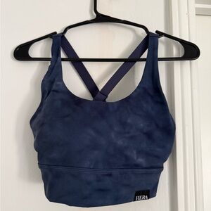 Hera Collection Navy Blue Tie-Dye Sports Bra